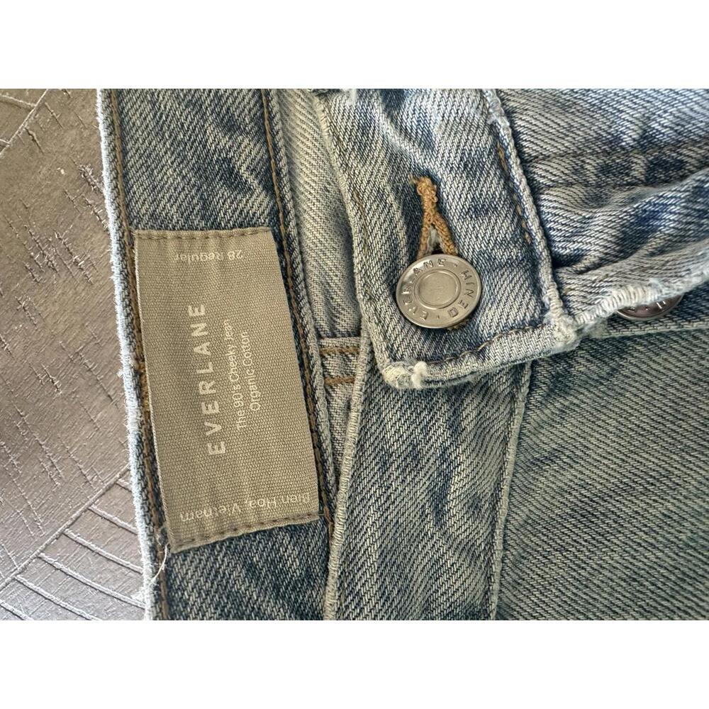 Everlane The Curvy 90s Cheeky Jean 100% Organic Cotton Patched Women’s size 28 - Picture 8 of 15